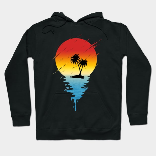 Melting Island Hoodie by Guyvit